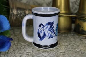 Mexico Tonala Pottery Mug Floral